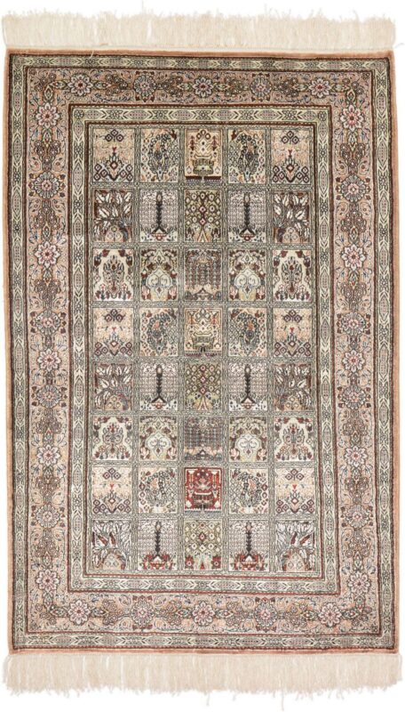 Hereke Orientteppich 77 × 118 cm, Seide, handgeknüpft
