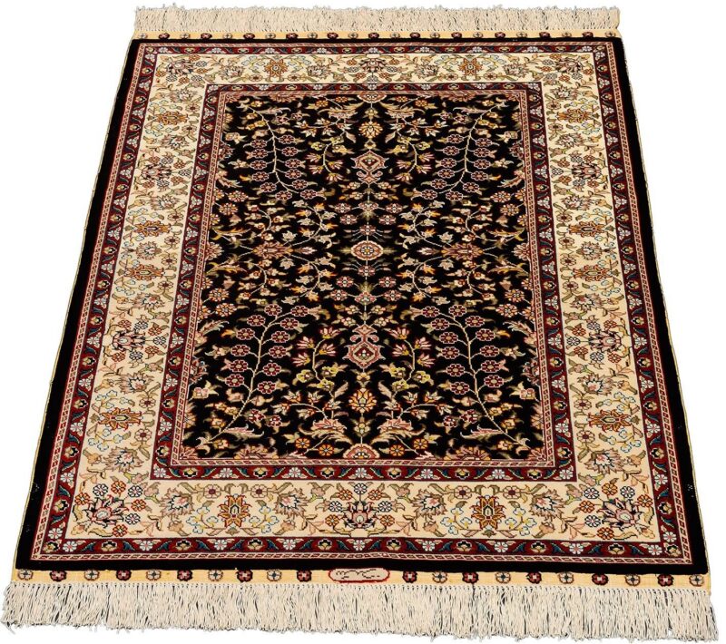 Hereke Orientteppich 77 × 123 cm, Seide, handgeknüpft