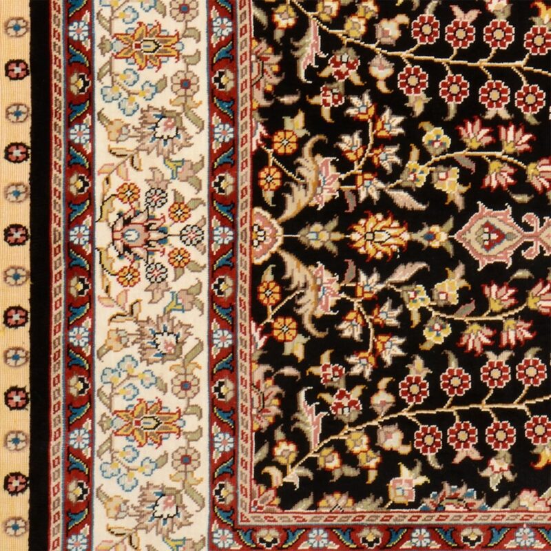 Hereke Orientteppich 77 × 123 cm, Seide, handgeknüpft