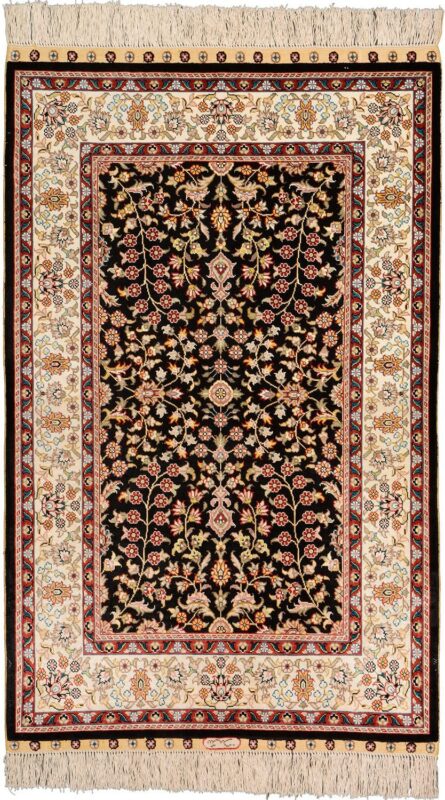 Hereke Orientteppich 77 × 123 cm, Seide, handgeknüpft