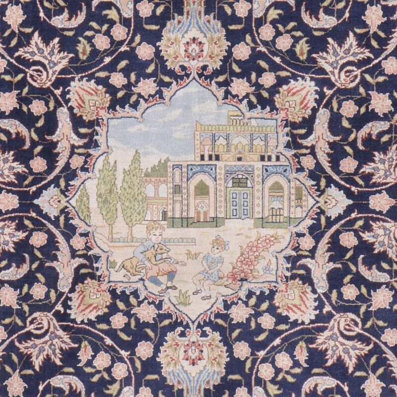 Hereke Orientteppich 78 × 121 cm, Seide, handgeknüpft