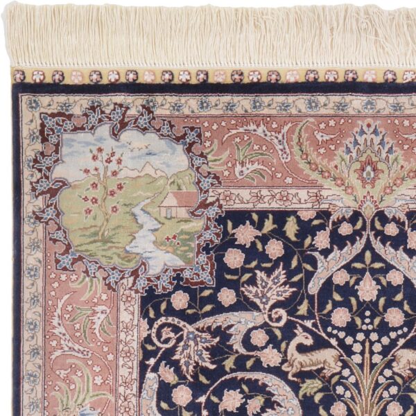 Hereke Orientteppich 78 × 121 cm, Seide, handgeknüpft