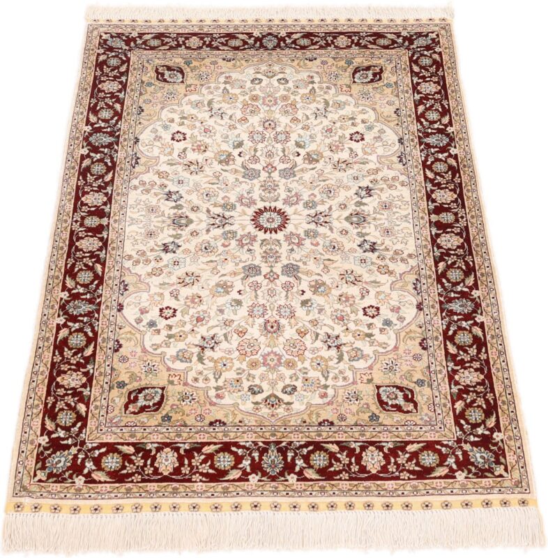 orientteppich-hereke-78-x-122-cm-seide-handgeknupft-1.jpg Hereke Orientteppich 78 × 122 cm, Seide, handgeknüpft