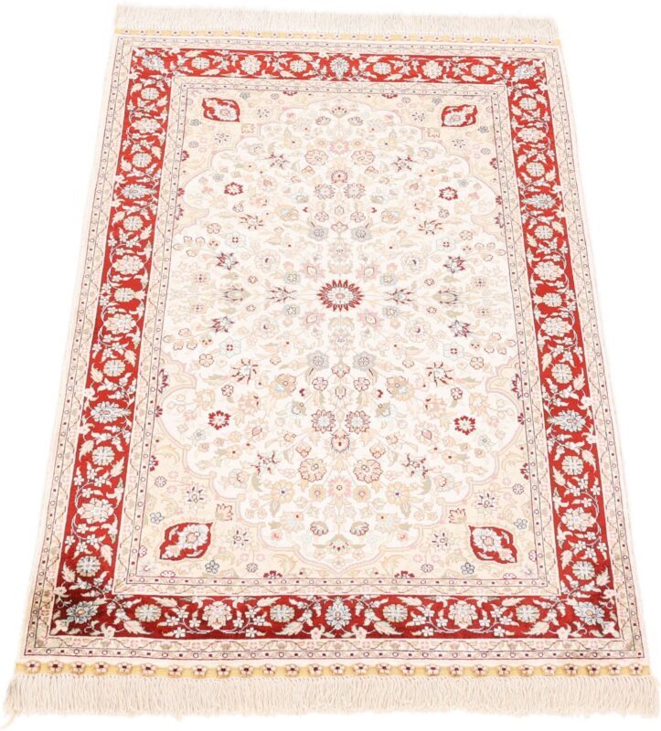 orientteppich-hereke-78-x-122-cm-seide-handgeknupft-2.jpg Hereke Orientteppich 78 × 122 cm, Seide, handgeknüpft