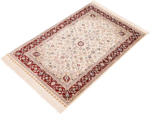 orientteppich-hereke-78-x-122-cm-seide-handgeknupft-3.jpg Hereke Orientteppich 78 × 122 cm, Seide, handgeknüpft