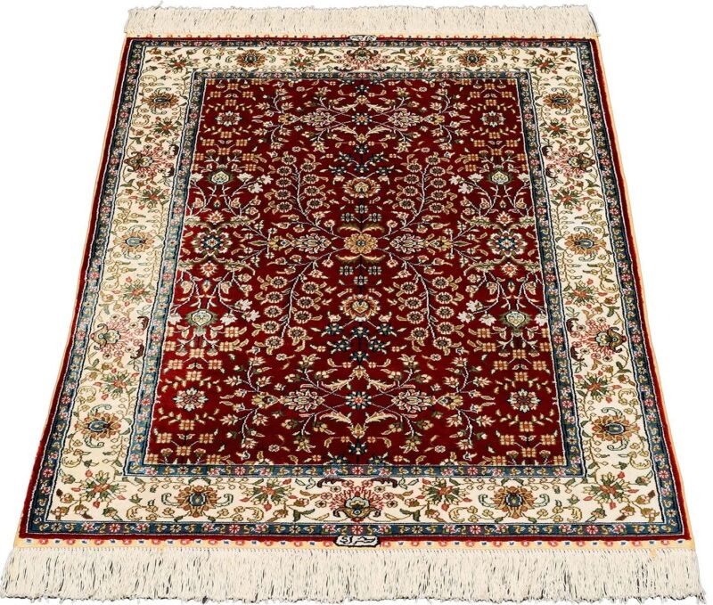 orientteppich-hereke-78-x-123-cm-seide-handgeknupft-1.jpg Hereke Orientteppich 78 × 123 cm, Seide, handgeknüpft