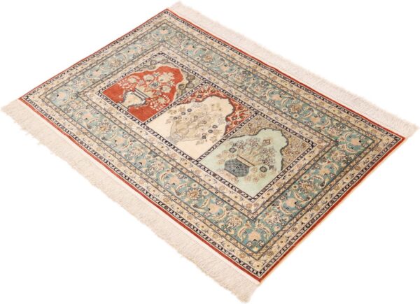 orientteppich-hereke-78-x-123-cm-seide-handgeknupft-10.jpg Hereke Orientteppich 78 × 123 cm, Seide, handgeknüpft