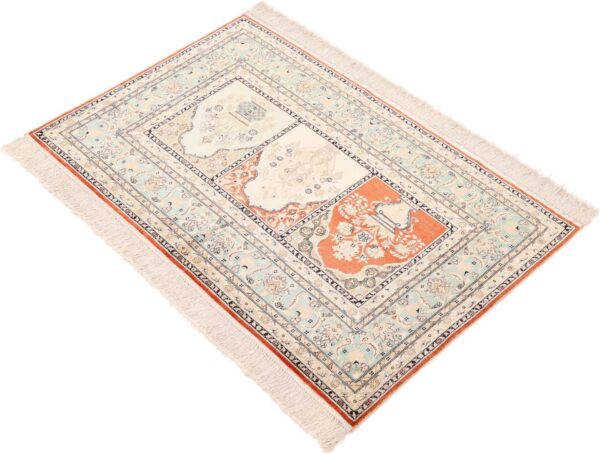 orientteppich-hereke-78-x-123-cm-seide-handgeknupft-12.jpg Hereke Orientteppich 78 × 123 cm, Seide, handgeknüpft