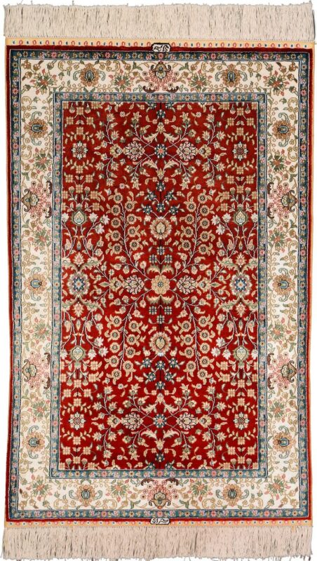 orientteppich-hereke-78-x-123-cm-seide-handgeknupft.jpg Hereke Orientteppich 78 × 123 cm, Seide, handgeknüpft