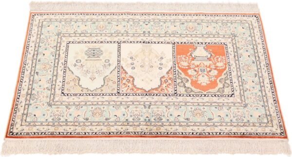 orientteppich-hereke-78-x-123-cm-seide-handgeknupft-8.jpg Hereke Orientteppich 78 × 123 cm, Seide, handgeknüpft