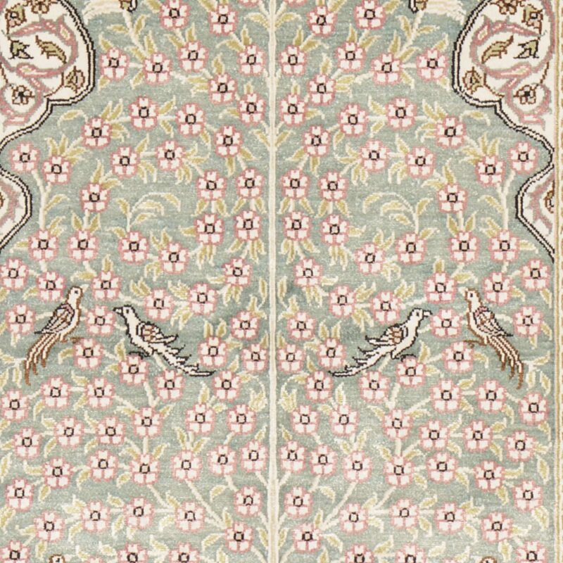 Hereke Orientteppich 78 × 125 cm, Schurwolle, handgeknüpft
