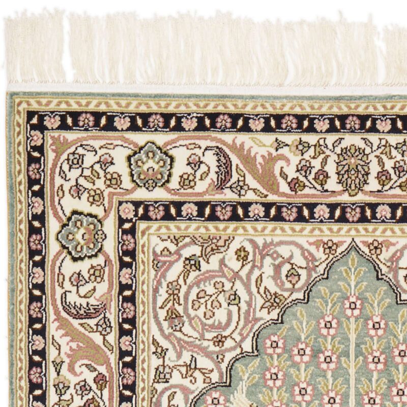 Hereke Orientteppich 78 × 125 cm, Schurwolle, handgeknüpft
