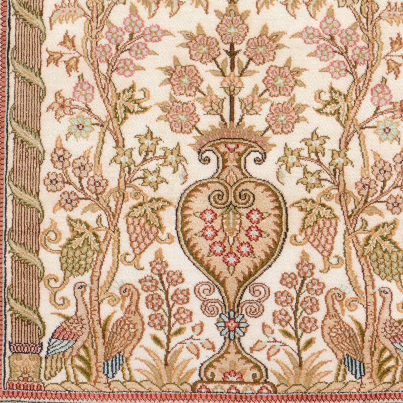Hereke Orientteppich 78 × 126 cm, Seide, handgeknüpft