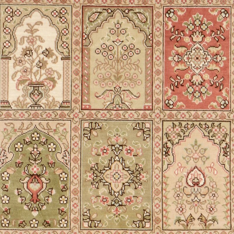 Hereke Orientteppich 79 × 122 cm, Seide, handgeknüpft