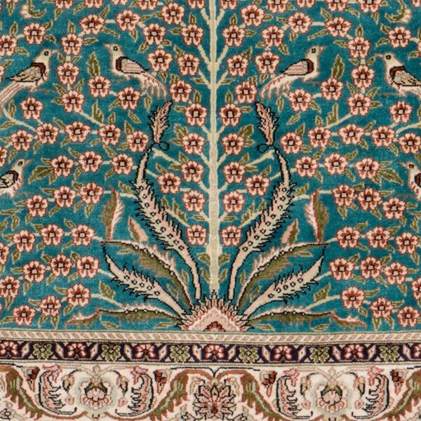 Hereke Orientteppich 79 × 122 cm, Seide, handgeknüpft exklusiv