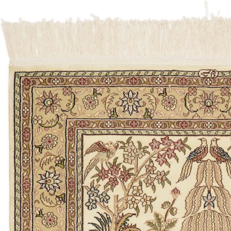 orientteppich-hereke-79-x-123-cm-seide-handgeknupft-5.jpg Hereke Orientteppich 79 × 123 cm, Seide, handgeknüpft