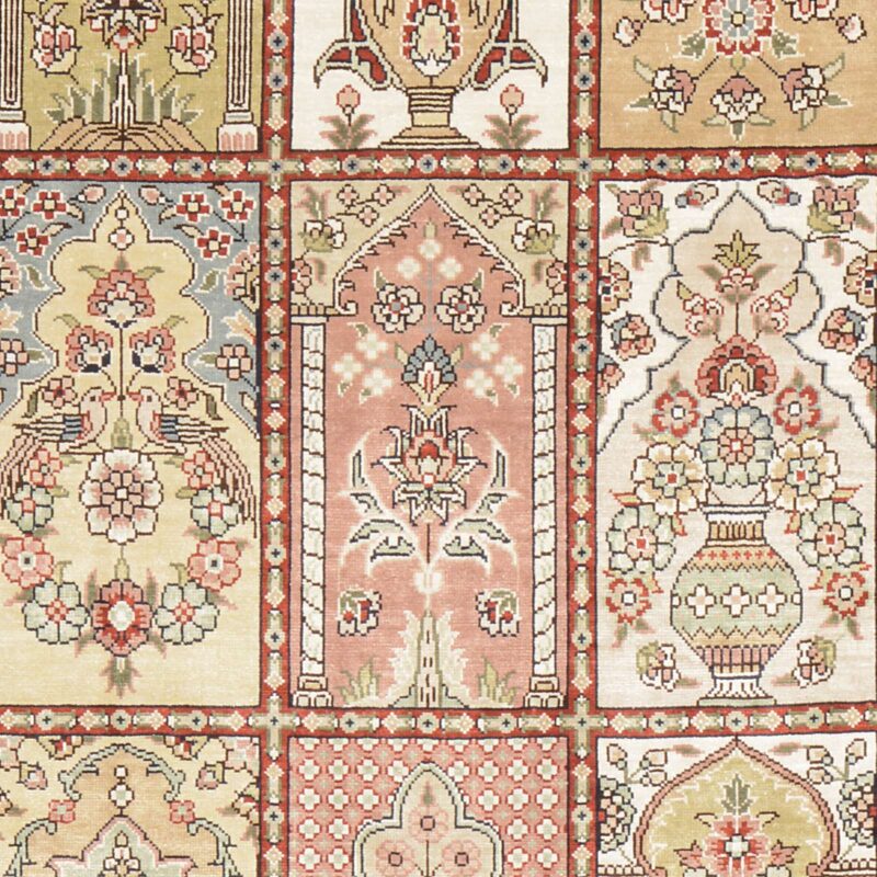 Hereke Orientteppich 79 × 124 cm, Seide, handgeknüpft hochfein