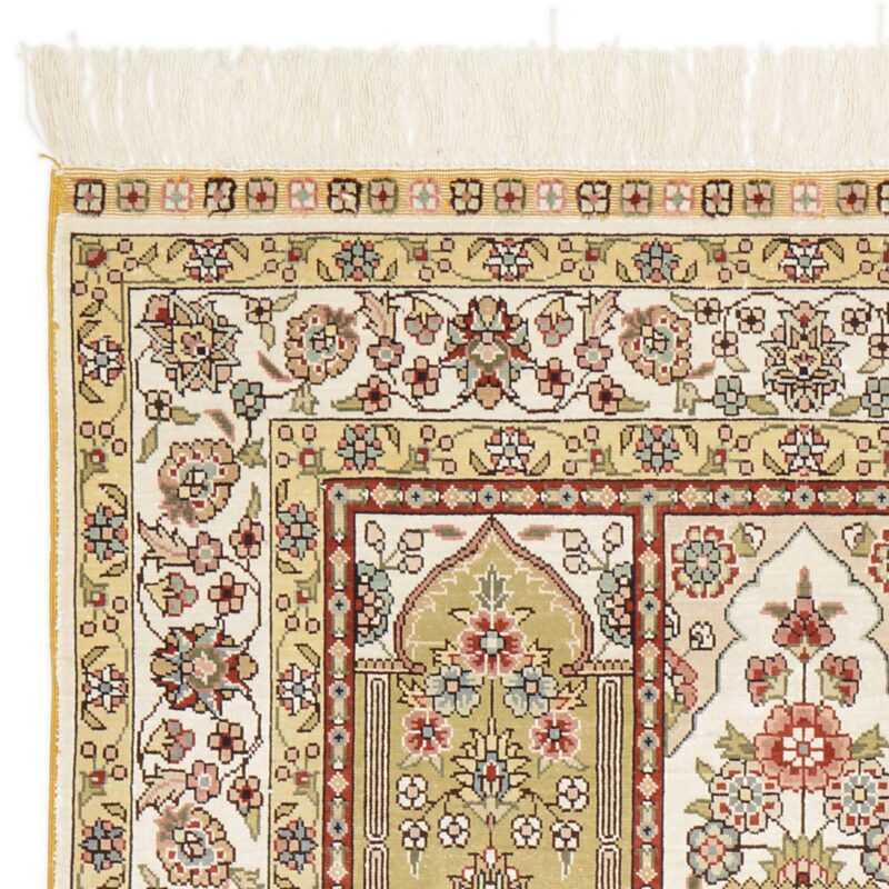 Hereke Orientteppich 79 × 124 cm, Seide, handgeknüpft hochfein