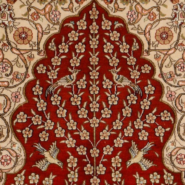 Hereke Orientteppich 79 × 126 cm, Seide, handgeknüpft