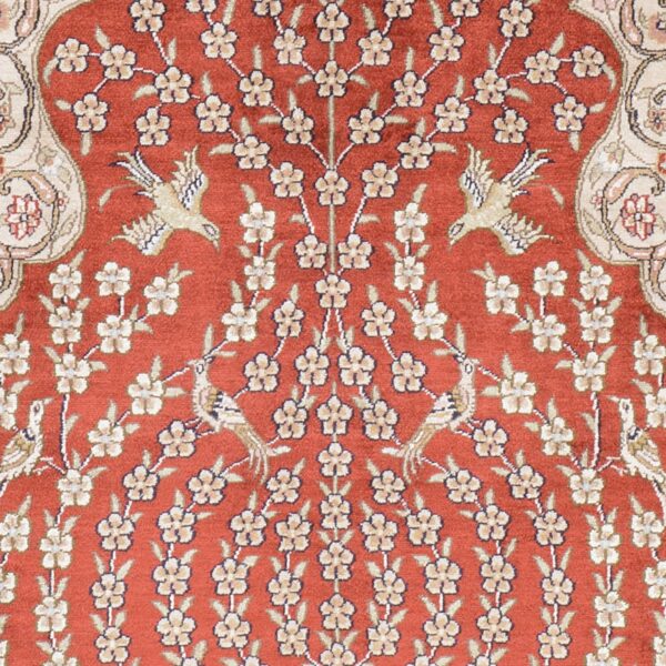 Hereke Orientteppich 79 × 130 cm, Seide, handgeknüpft