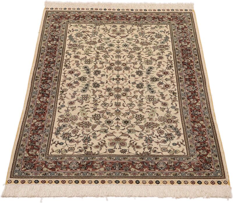 Hereke Orientteppich 79 × 132 cm, Seide, handgeknüpft exklusiv