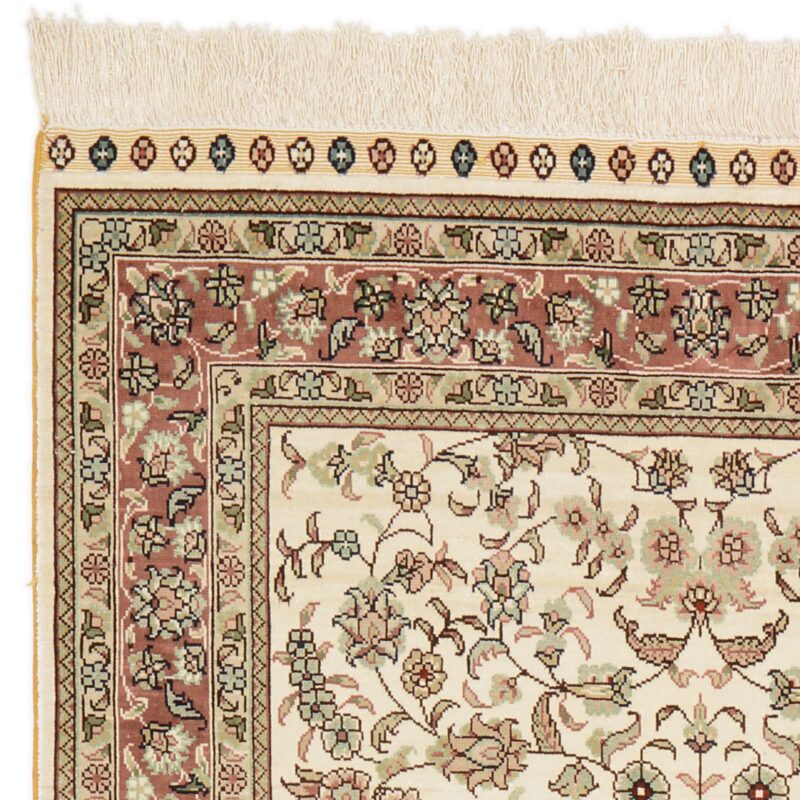 Hereke Orientteppich 79 × 132 cm, Seide, handgeknüpft exklusiv