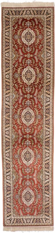 Hereke Orientteppich 79 × 328 cm, Seide, handgeknüpft