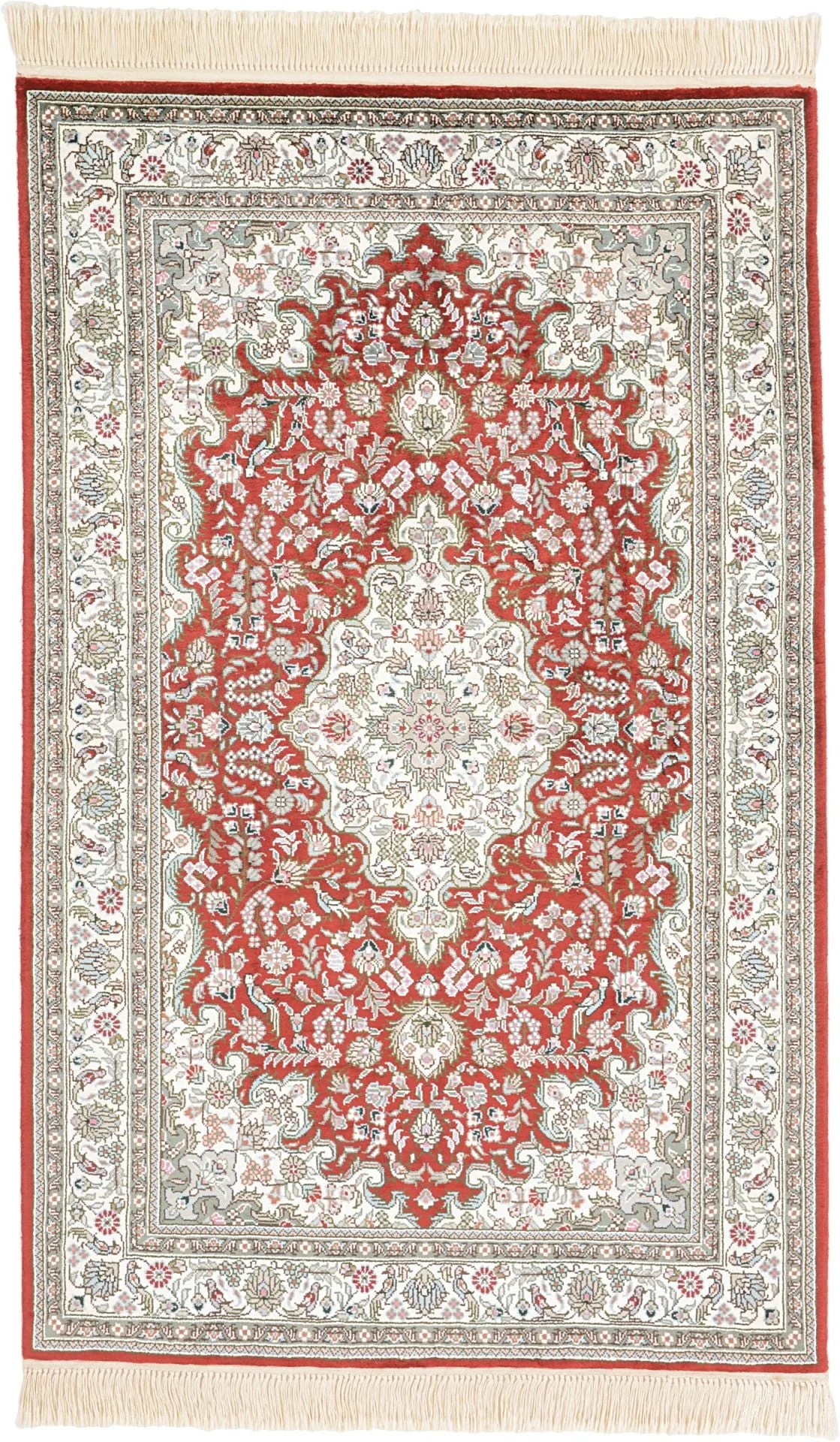 Hereke Orientteppich 80 × 124 cm, Seide, handgeknüpft