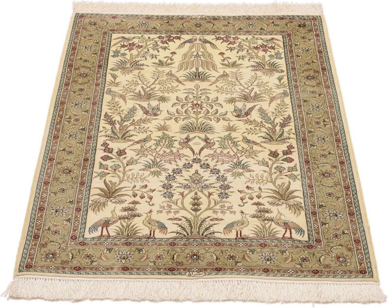 Hereke Orientteppich 80 × 124 cm, Seide, handgeknüpft