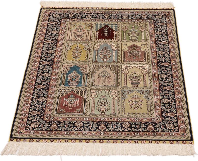 Hereke Orientteppich 80 × 124 cm, Seide, handgeknüpft