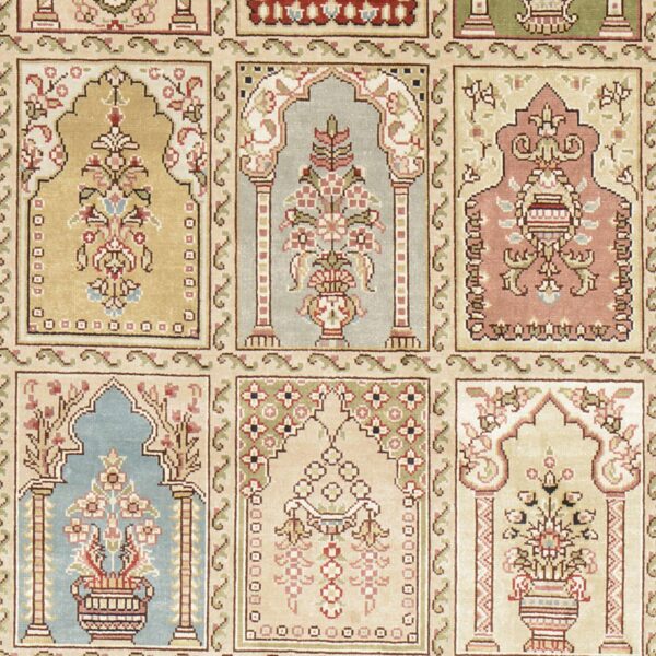 Hereke Orientteppich 80 × 125 cm, Seide, handgeknüpft