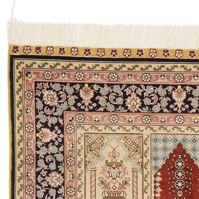 Hereke Orientteppich 80 × 125 cm, Seide, handgeknüpft