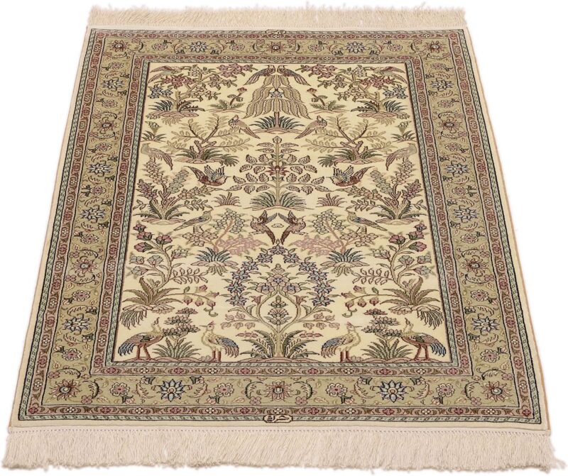 Hereke Orientteppich 80 × 125 cm, Seide, handgeknüpft