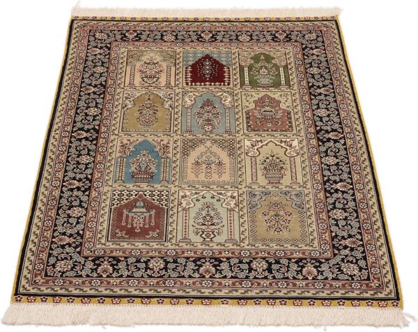 Hereke Orientteppich 80 × 125 cm, Seide, handgeknüpft
