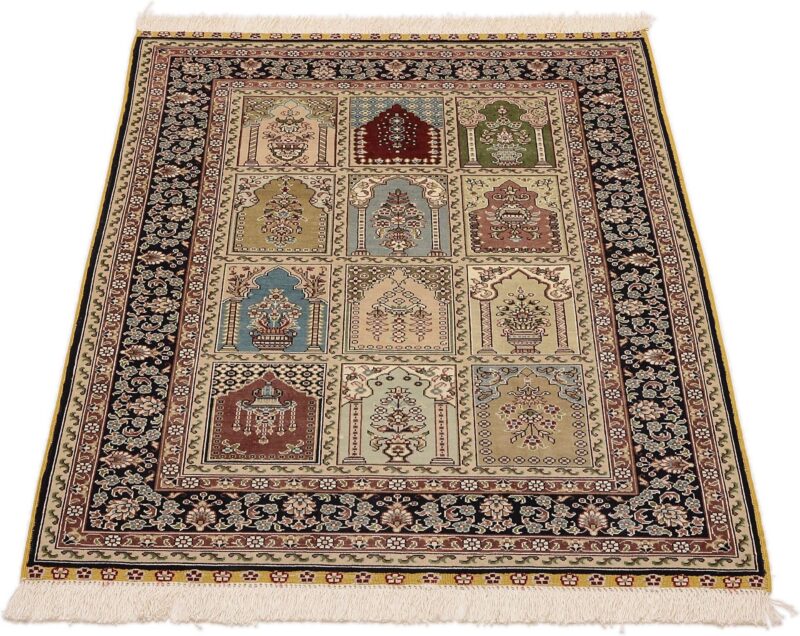 Hereke Orientteppich 80 × 125 cm, Seide, handgeknüpft