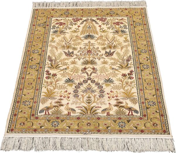 Hereke Orientteppich 80 × 125 cm, Seide, handgeknüpft exklusiv
