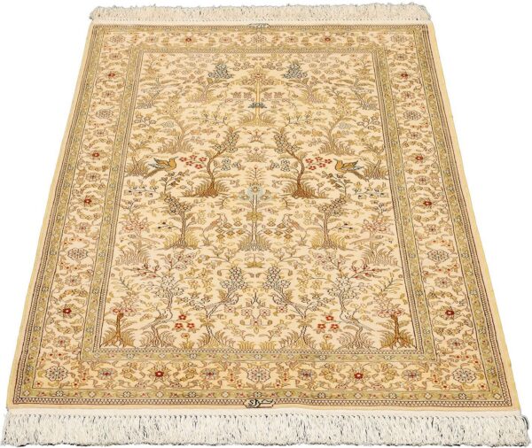 Hereke Orientteppich 80 × 126 cm, Seide, handgeknüpft