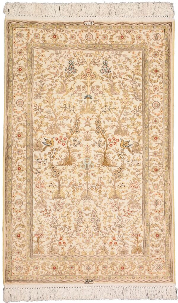 Hereke Orientteppich 80 × 126 cm, Seide, handgeknüpft