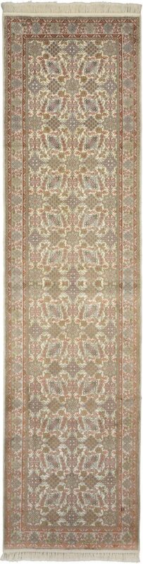 Hereke Orientteppich 80 × 305 cm, Seide, handgeknüpft exklusiv