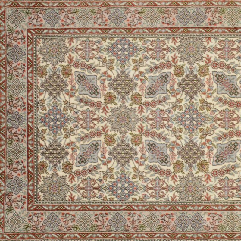 Hereke Orientteppich 80 × 305 cm, Seide, handgeknüpft exklusiv
