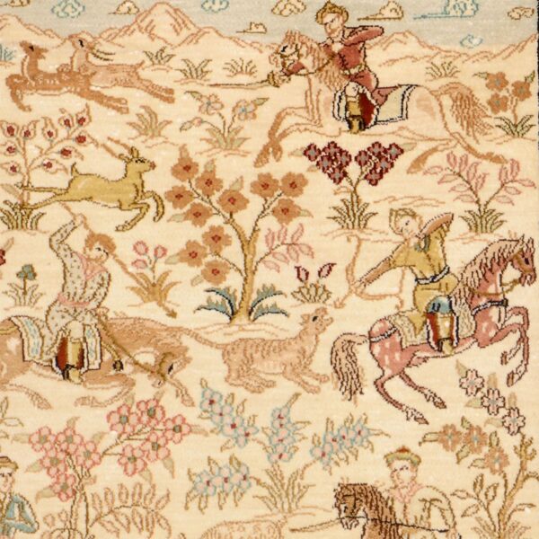 Hereke Orientteppich 81 × 130 cm, Seide, handgeknüpft