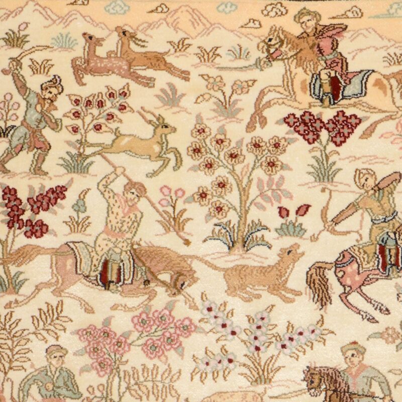 Hereke Orientteppich 82 × 126 cm, Seide, handgeknüpft