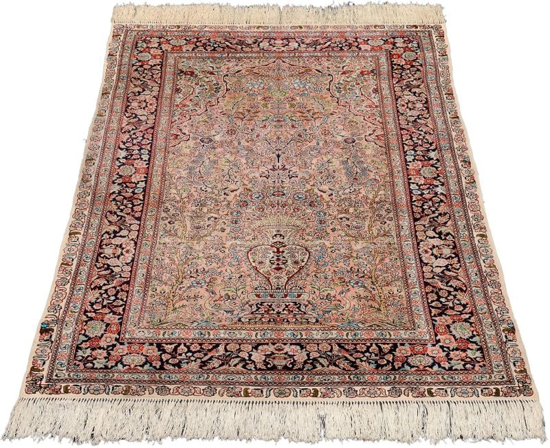 Hereke Orientteppich 90 × 154 cm, Seide, handgeknüpft