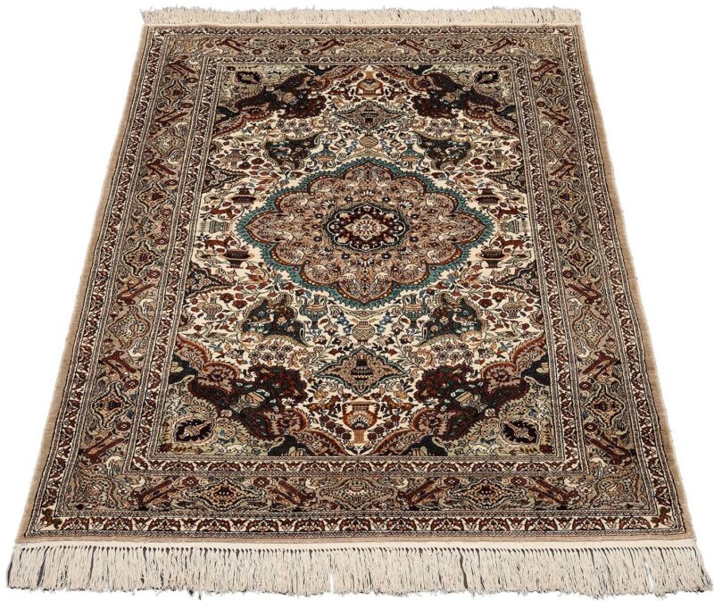 Hereke Orientteppich 91 × 151 cm, Seide, handgeknüpft