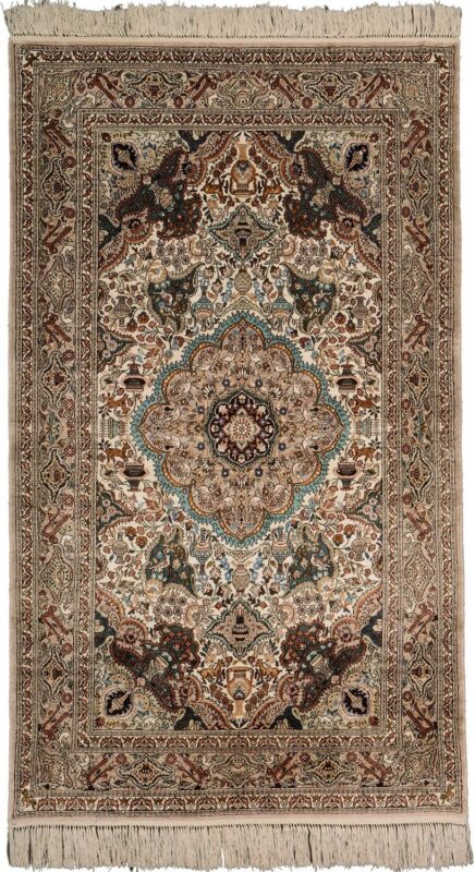 Hereke Orientteppich 91 × 151 cm, Seide, handgeknüpft