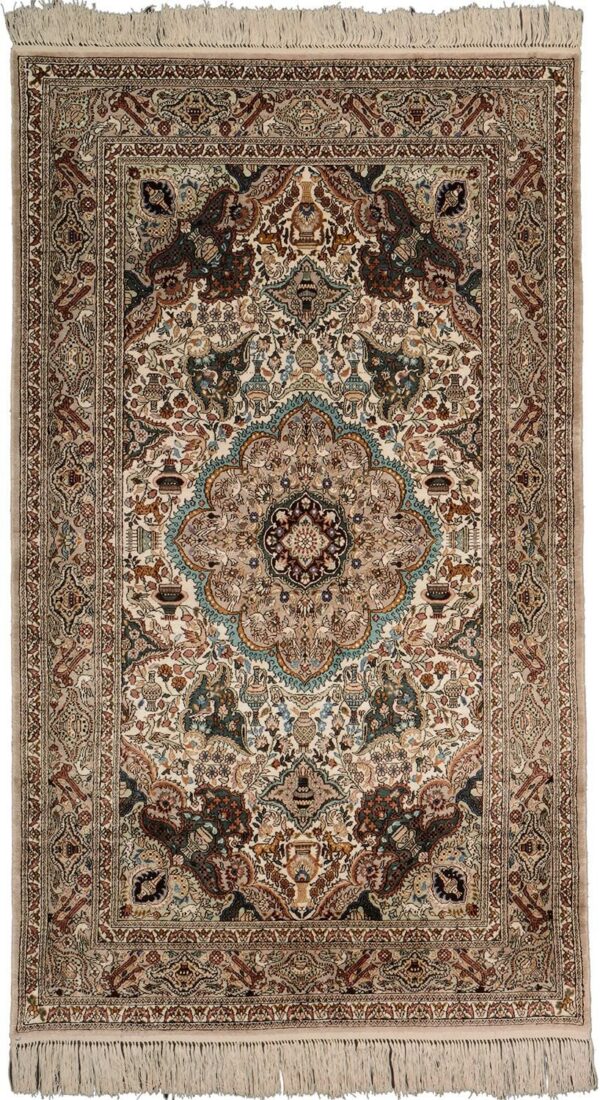 Hereke Orientteppich 91 × 151 cm, Seide, handgeknüpft