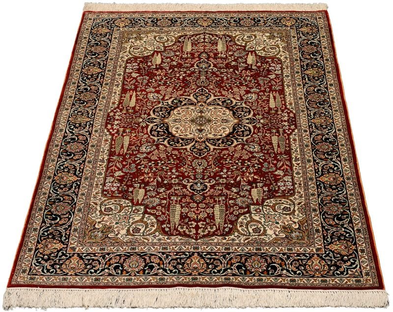 Hereke Orientteppich 91 × 152 cm, Seide, handgeknüpft