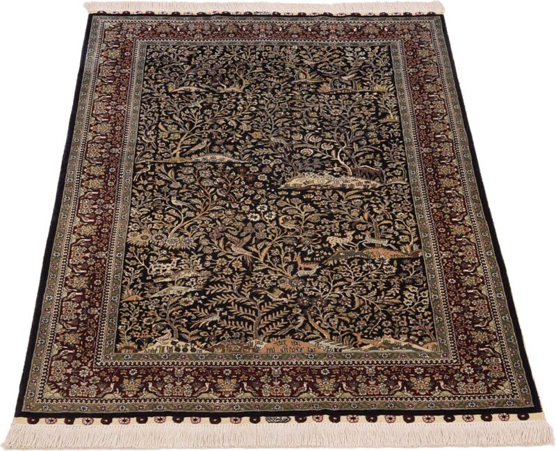 Hereke Orientteppich 91 × 152 cm, Seide, handgeknüpft