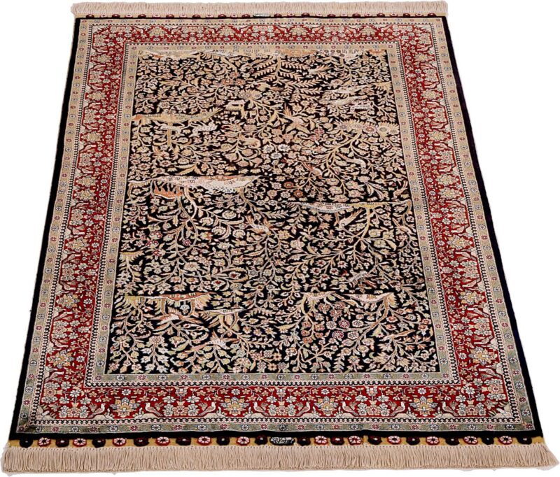 Hereke Orientteppich 91 × 152 cm, Seide, handgeknüpft
