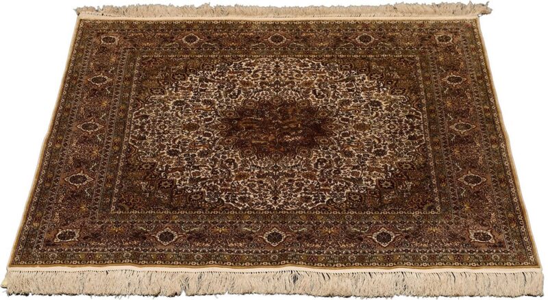 orientteppich-hereke-91-x-90-cm-seide-handgeknupft-1.jpg Hereke Orientteppich 91 × 90 cm, Seide, handgeknüpft